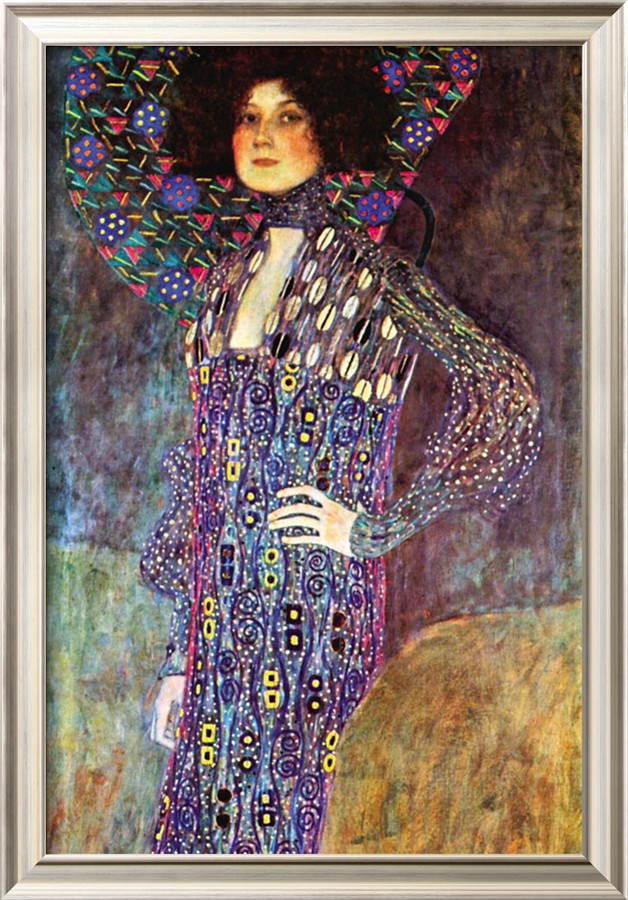 Portrait of Emily Fidge - Gustav Klimt Paintings